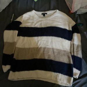 striped sweater, L